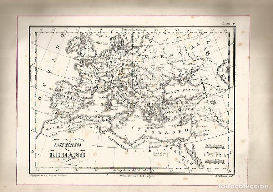 Postales: LAMINA 15220: Mapa del Imperio Romano - VVAA