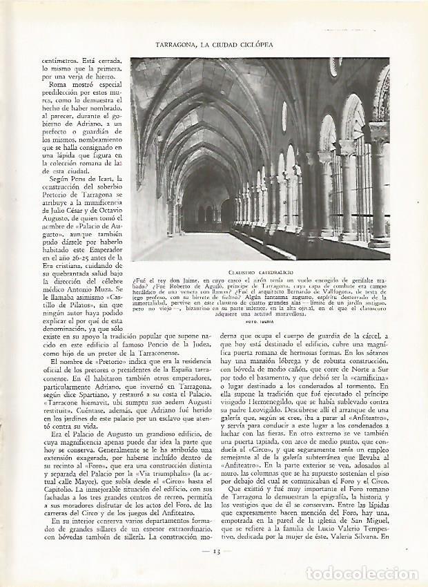 Postcards: LAMINA 9364: Tarragona: Claustro de la Catedral - J. G. Gui&ntilde;on