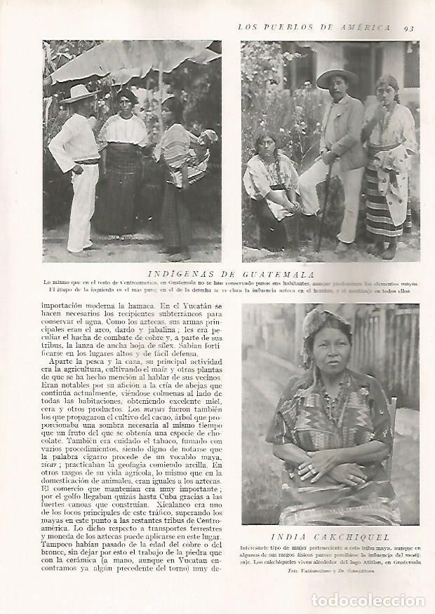 Postais: LAMINA 15594: Indigenas de Guatemala e india Cakchiquel - Director: Pedro Bosch Gimpera