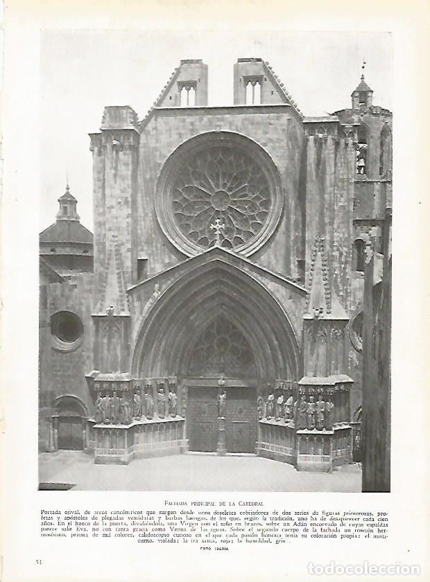 Postkarten: LAMINA 9363: Tarragona: Fachada de la Catedral - J. G. Gui&ntilde;on