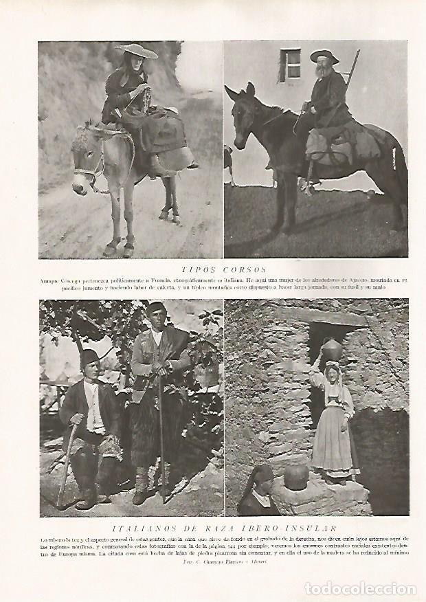 Postais: LAMINA 15766: Hombres de Corcega e italianos ibero-insulares - Director: Pedro Bosch Gimpera