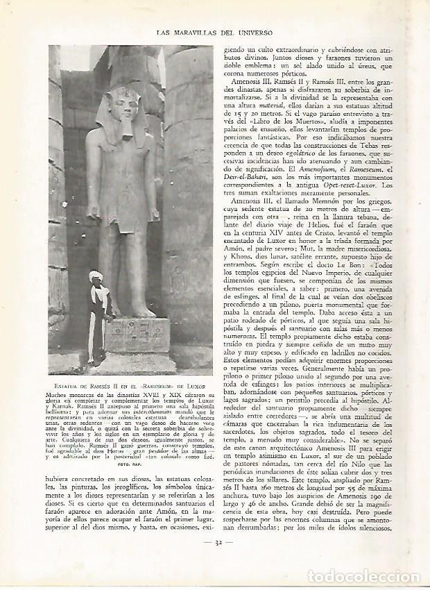Postcards: LAMINA 9373: Luxor: Estatua de Ramses II - J. G. Gui&ntilde;on