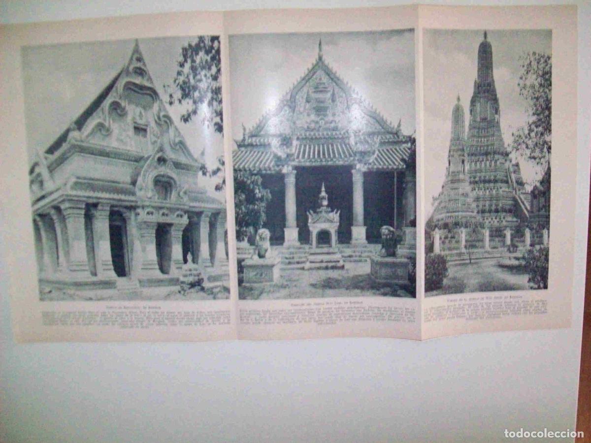 Postkarten: LAMINA 9474: Bangkok: Templo de Roxathivat Templo de Wat Juen y Templo de Wat Arun - J. G. Gui&ntilde;on