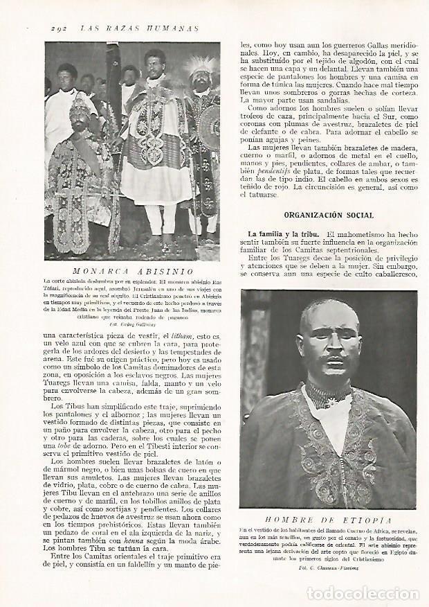 Postkarten: LAMINA 15715: Monarca de Abisinia y hombre de Etiopia - Director: Pedro Bosch Gimpera