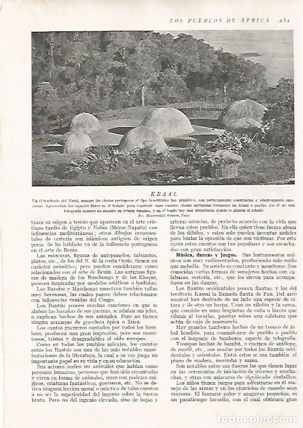 Postales: LAMINA 15706: Kraal en Natal - Director: Pedro Bosch Gimpera