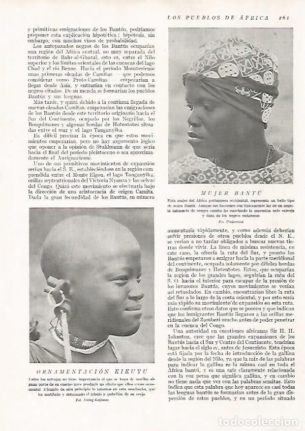 Postkarten: LAMINA 15691: Mujer bantu y ornamentacion kikuyu - Director: Pedro Bosch Gimpera