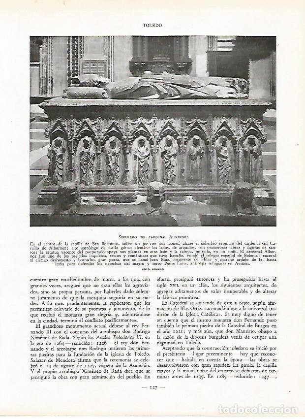 Postais: LAMINA 9428: Toledo: Sepulcro del Cardenal Albornoz - J. G. Gui&ntilde;on