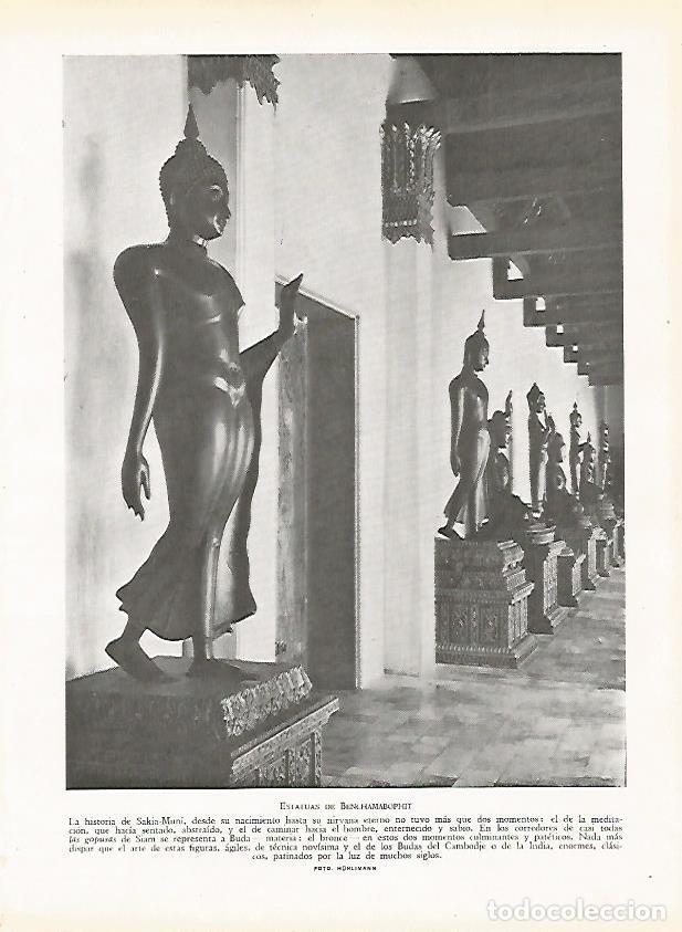 Postkarten: LAMINA 9473: Bangkok: Estatuas de Benchamabophit - J. G. Gui&ntilde;on