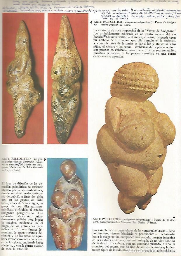 Cartoline: LAMINA 15815: Venus de Willendorf y Venus de Savigna - Varios