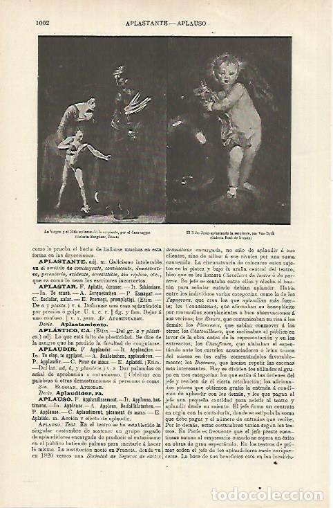 Postais: LAMINA ESPASA 26210: LaVirgen y el Ni&ntilde;o por Caravaggio y El Ni&ntilde;o Jesus por Van Dyck - Varios