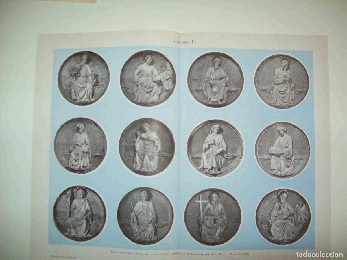 Postkarten: LAMINA ESPASA 26225: Apostoles po Della Robbia en Florencia - Varios