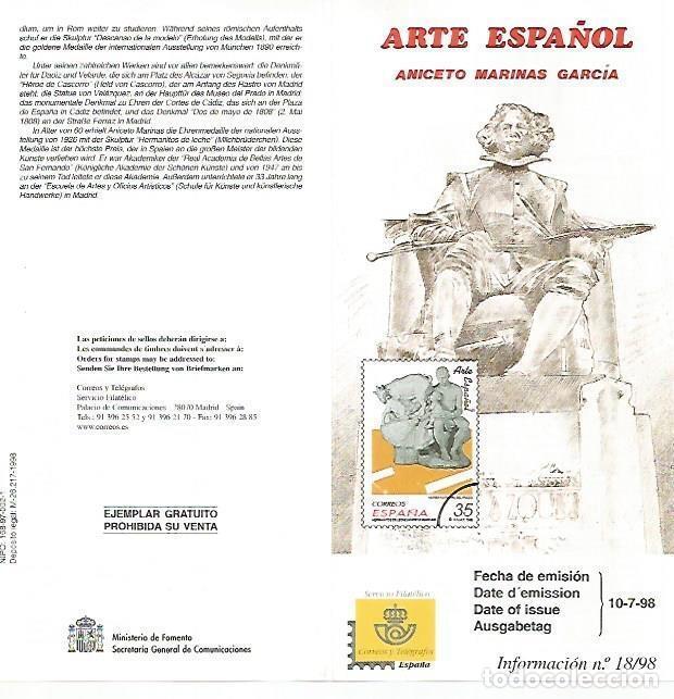 Postcards: DIPTICO 16487: Arte espa&ntilde;ol: Aniceto Marinas Garcia - Varios