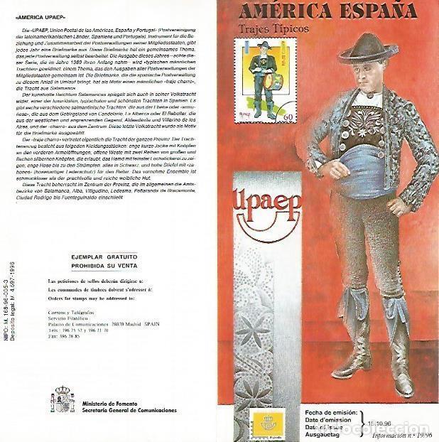 Postkarten: DIPTICO 16410: Trajes tipicos - Varios