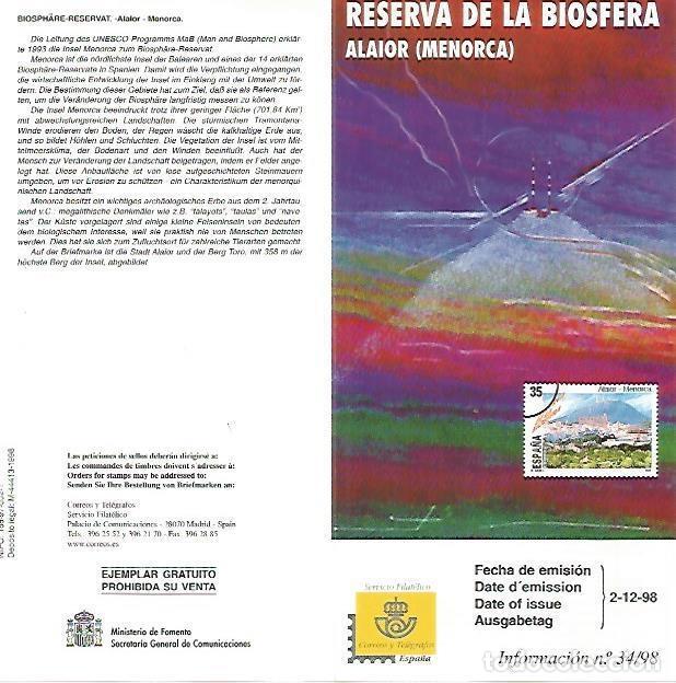 Postkarten: DIPTICO 16475: Reserva de la biosfera: Alaior, Menorca - Varios
