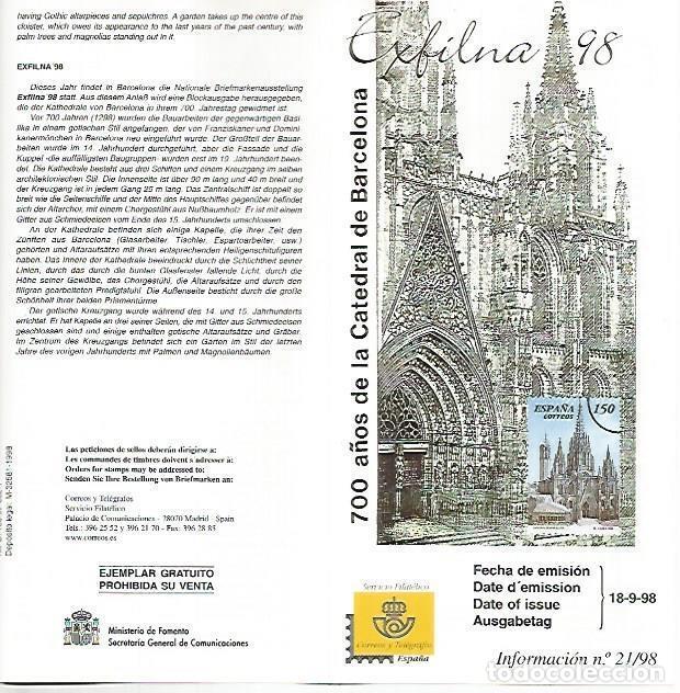 Postkarten: DIPTICO 16490: Exfilna 98 - Varios