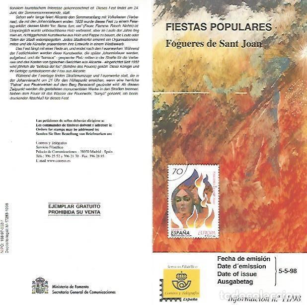 Postkarten: DIPTICO 16495: Fogueres de Sant Joan - Varios