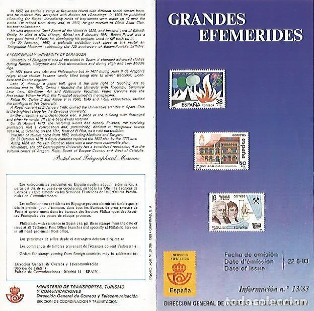 Postkarten: DIPTICO 16301: Grandes efemerides - Varios