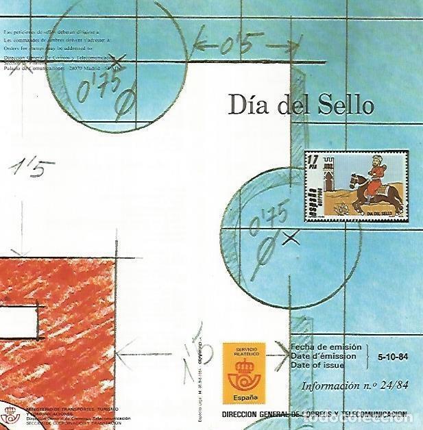 Postkarten: DIPTICO 16450: Dia del Sello 1984 - Varios