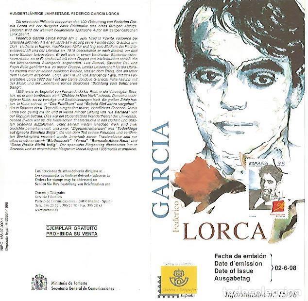 Postkarten: DIPTICO 16371: Federico Garcia Lorca - Varios