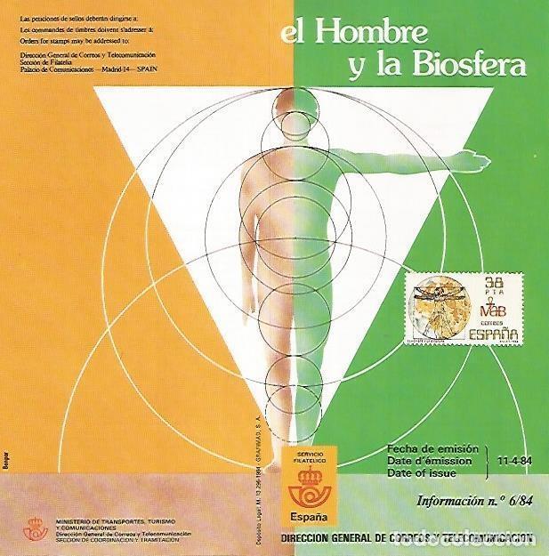 Postales: DIPTICO 16466: El hombre y la biosfera - Varios