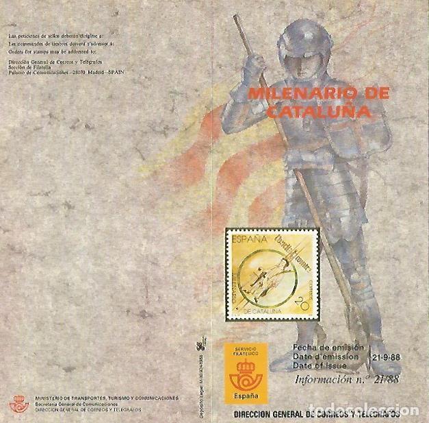 Postales: DIPTICO 16381: Milenario de Catalunya - Varios