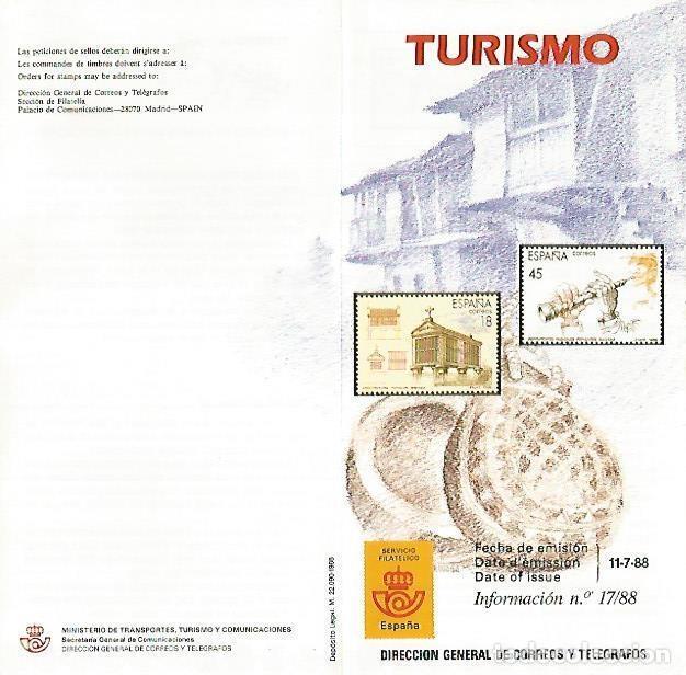 Postales: DIPTICO 16387: Turismo, informacion 17-88 - Varios