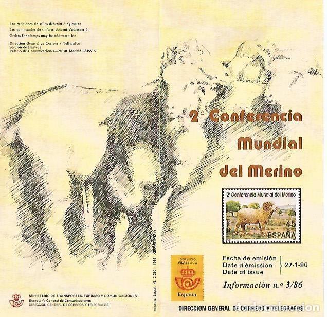 Postales: DIPTICO 16362: 2&ordf; Conferencia muncial del Merino - Varios