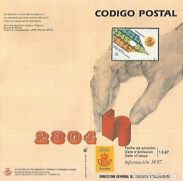 Postkarten: DIPTICO 16321: Codigo postal - Varios