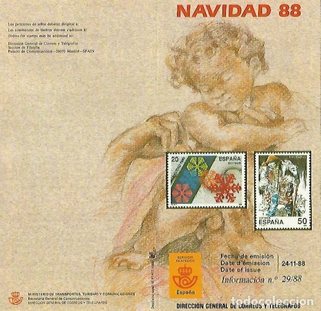 Postcards: DIPTICO 16379: Navidad 1988 - Varios