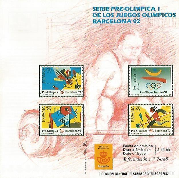 Cartoline: DIPTICO 16384: Serie pre-olimpica I de los Juegos Olimpicos Barcelona 92 - Varios