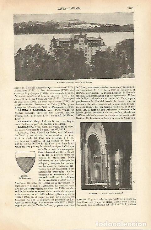 Postkarten: LAMINA ESPASA 26446: Hotel Savoy en Lausana - Varios