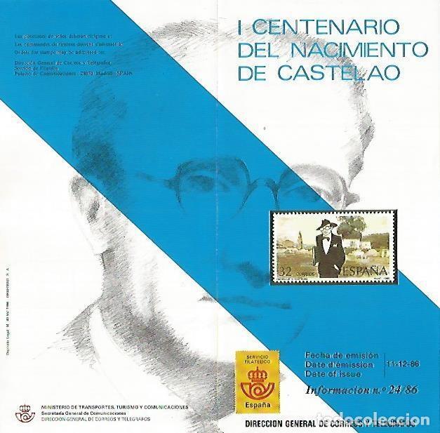 Postcards: DIPTICO 16344: I Centenario del nacimiento de Castelao - Varios