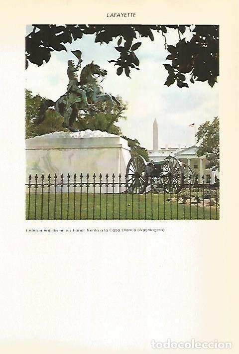 Postales: LAMINA VOX 16848: Estatua a Lafayette en Washington - Varios
