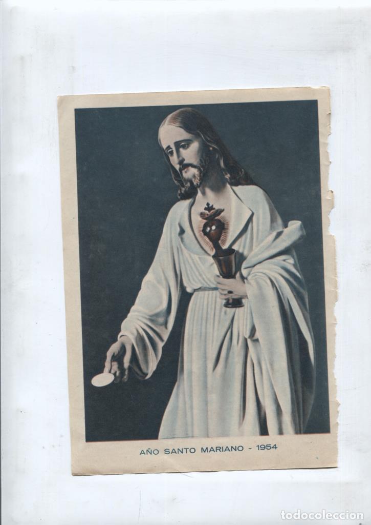 Cartoline: Vida y Luz: Estampa religiosa numerada 02: A&ntilde;o Santo Mariano 1954 - Varios