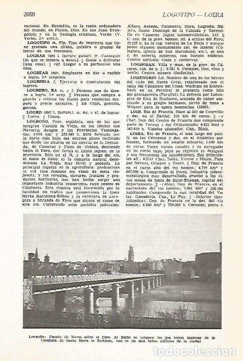 Postales: LAMINA VOX 16872: Puente de hierro de Logro&ntilde;o - Varios