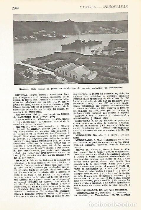 Postkarten: LAMINA VOX 16924: Puerto de Mahon, Menorca - Varios