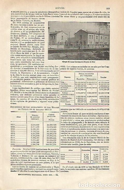 Postales: LAMINA ESPASA 15626: Casas baratas en Premia de Mar Barcelona - Varios