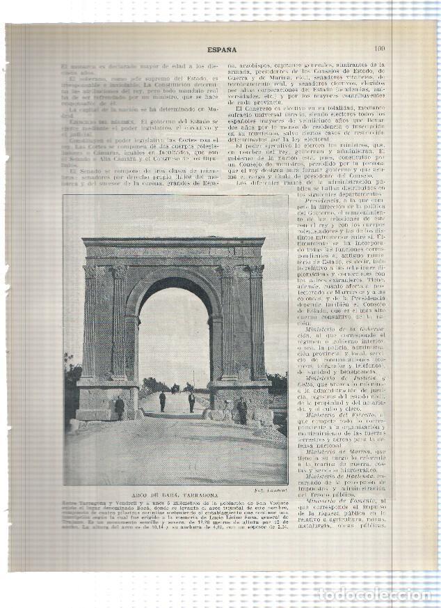 Postkarten: Lamina/sheet/feuille numerada 109/110: Arco de Bara en Tarragona y Acueducto Romano de Segovia