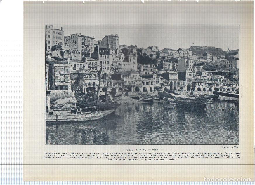 Postkarten: Lamina/sheet/feuille numerada 079/080: Vista de Vigo y Plano de la bahia de Cadiz