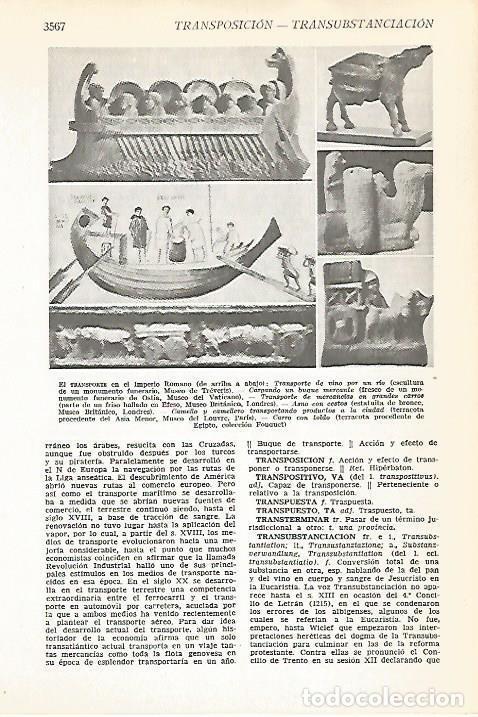 Postales: LAMINA VOX 16722: Transporte del Imperio Romano - Varios
