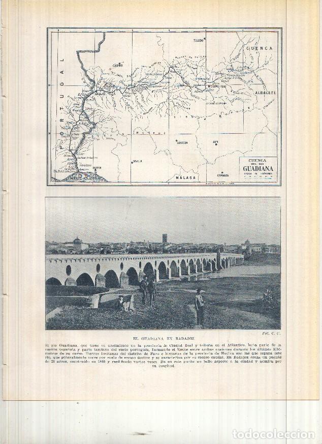 Postkarten: Lamina/sheet/feuille numerada 047/048: Cuenca del Rio Guadiana, El Guadiana en Badajoz y Cuenca del