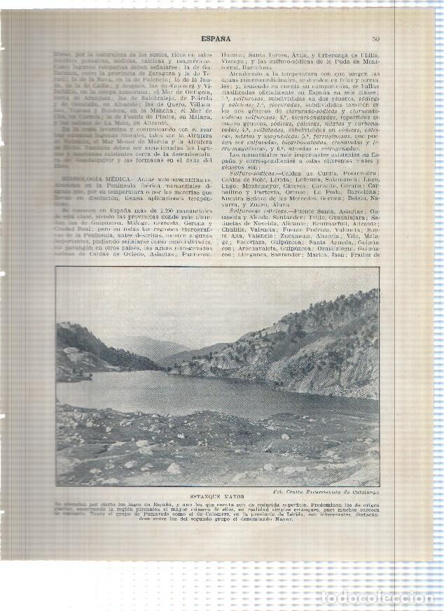 Postais: Lamina/sheet/feuille numerada 059/060: Estanque mayor en Lerida y La albufera de Valencia