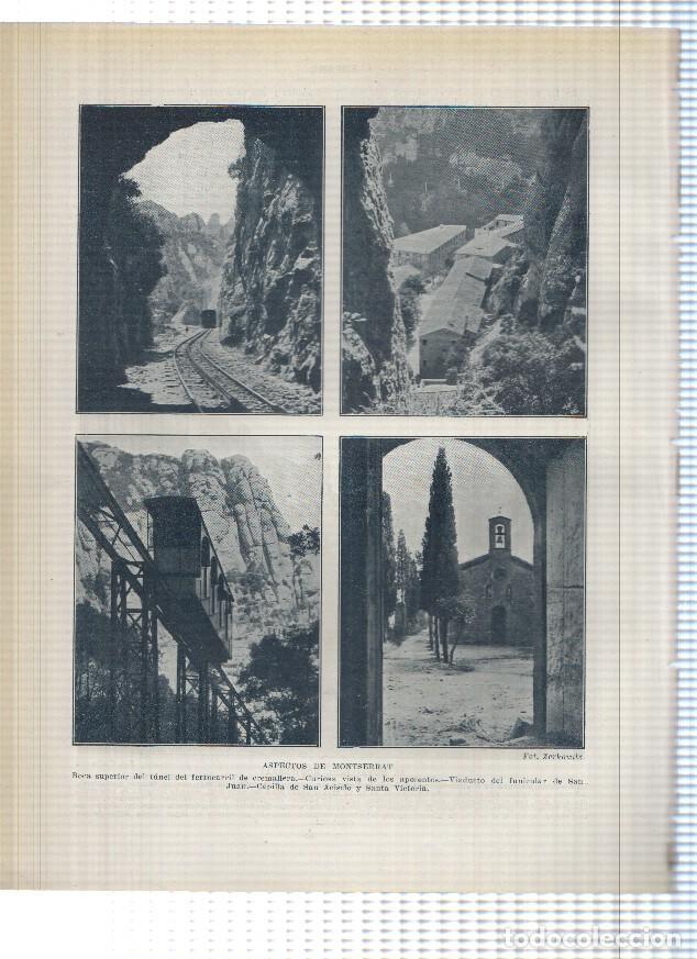 Postkarten: Lamina/sheet/feuille numerada 171/172: Diversas vistas de Montserrat, Barcelona