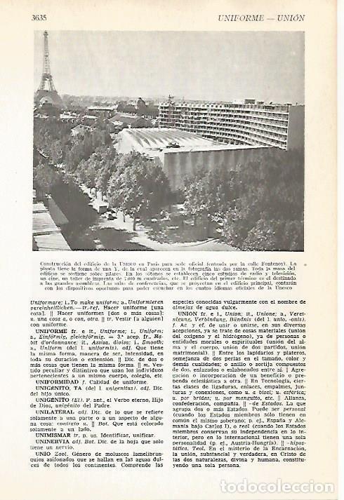 Postais: LAMINA VOX 16742: Edificio de la UNESCO en Paris - Varios