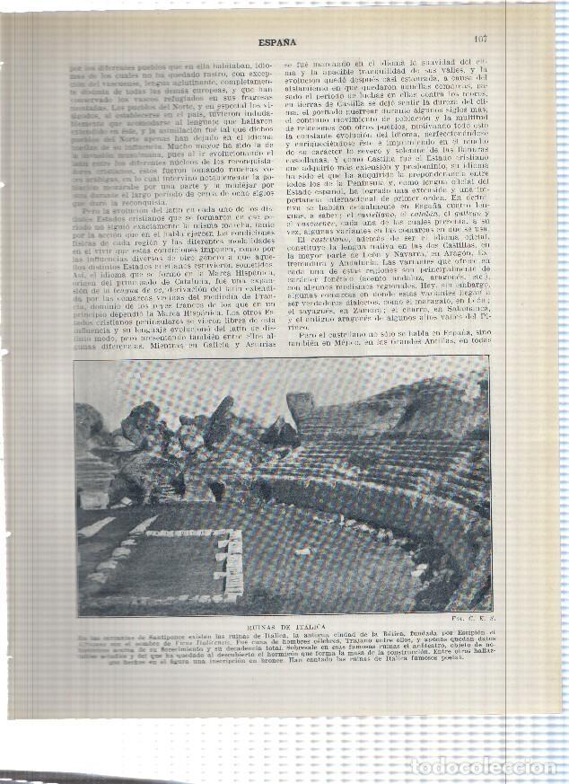 Cartes Postales: Lamina/sheet/feuille numerada 107/108: Ruinas de Italica y Muralla ciclopea en Tarragona