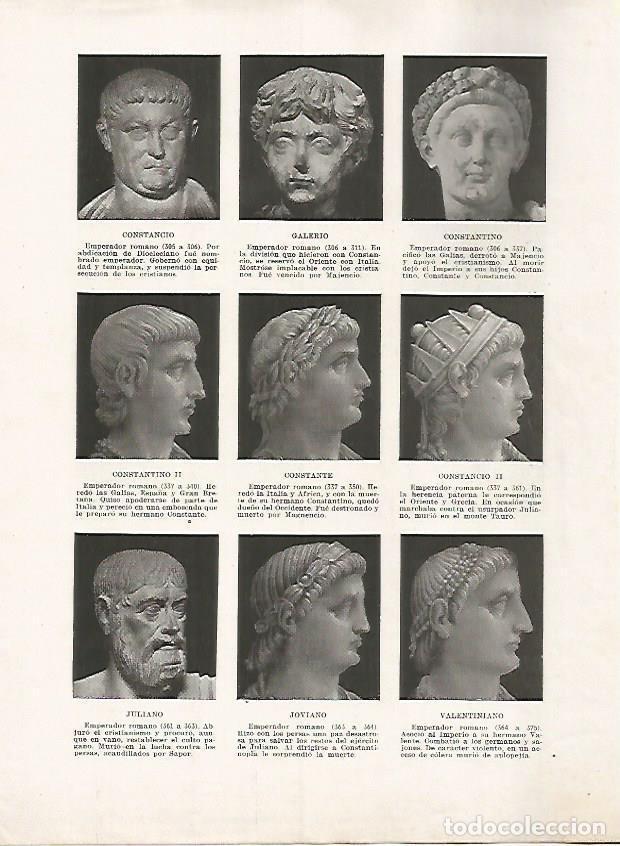 Postcards: LAMINA 18115: Emperadores romanos desde Constancio a Valentiniano - Manuel Rodriguez Codola y Miguel