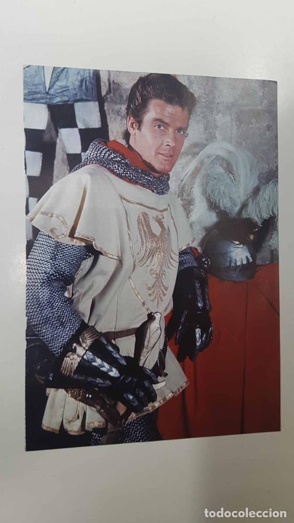Cartoline: Lamina/pagina extraida de la revista accion: Roger Moore en la serie Ivanhoe (1958) - NULL