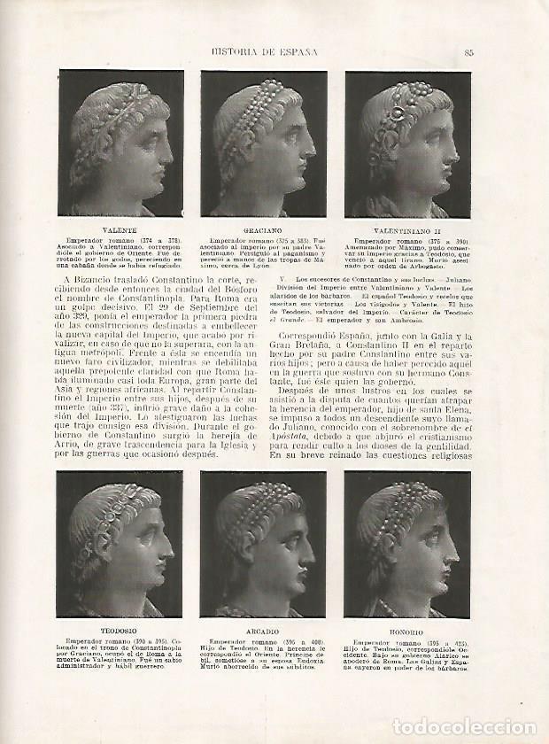 Cartoline: LAMINA 18117: Los emperadores Valente, Graciano, Teodosio, Arcadio y Honorio - Manuel Rodriguez Codo