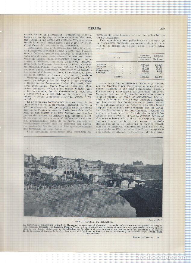Postkarten: Lamina/sheet/feuille numerada 269/270: Vista de Manresa, Iglesias romanicas en Tarrassa