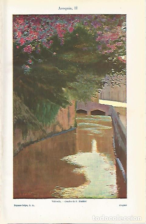 Postales: LAMINA ESPASA 8022: Valencia de Santiago Rusi&ntilde;ol - Varios